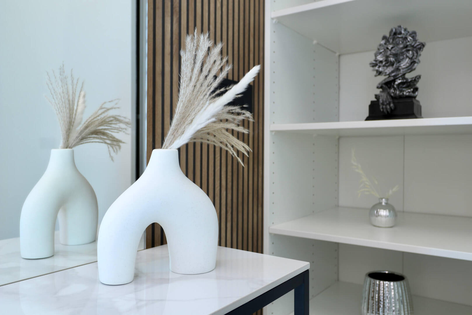 Lots of stylish details throughout the apartment.